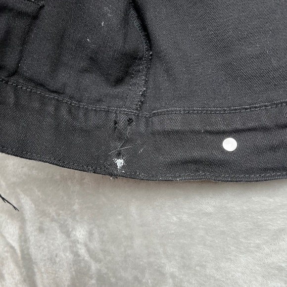 VALABASAS Solar Jacket XL Black Camo Panelled Distressed Denim Jacket - Picture 6 of 16